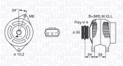 063377440010 MAGNETI MARELLI alternátor 063377440010 MAGNETI MARELLI