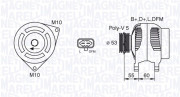 063377496010 MAGNETI MARELLI alternátor 063377496010 MAGNETI MARELLI