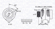 063321347010 MAGNETI MARELLI alternátor 063321347010 MAGNETI MARELLI