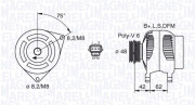 063380008010 generátor MAGNETI MARELLI