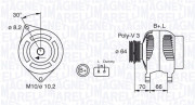 063310506010 MAGNETI MARELLI alternátor 063310506010 MAGNETI MARELLI