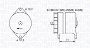 063731438010 MAGNETI MARELLI alternátor 063731438010 MAGNETI MARELLI