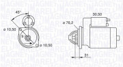 063521070580 Startér MAGNETI MARELLI