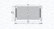 350203757000 MAGNETI MARELLI kondenzátor klimatizácie 350203757000 MAGNETI MARELLI