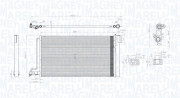 350203796000 MAGNETI MARELLI kondenzátor klimatizácie 350203796000 MAGNETI MARELLI