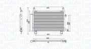 350203798000 MAGNETI MARELLI kondenzátor klimatizácie 350203798000 MAGNETI MARELLI