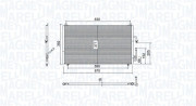 350203804000 MAGNETI MARELLI kondenzátor klimatizácie 350203804000 MAGNETI MARELLI