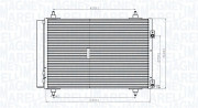 350203820000 MAGNETI MARELLI kondenzátor klimatizácie 350203820000 MAGNETI MARELLI