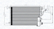 350203841000 MAGNETI MARELLI kondenzátor klimatizácie 350203841000 MAGNETI MARELLI