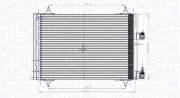 350203849000 MAGNETI MARELLI kondenzátor klimatizácie 350203849000 MAGNETI MARELLI