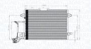 350203942000 Kondenzátor, klimatizace MAGNETI MARELLI