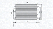 350203949000 MAGNETI MARELLI kondenzátor klimatizácie 350203949000 MAGNETI MARELLI