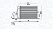 350203950000 MAGNETI MARELLI kondenzátor klimatizácie 350203950000 MAGNETI MARELLI