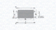 350203965000 MAGNETI MARELLI kondenzátor klimatizácie 350203965000 MAGNETI MARELLI