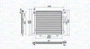 350203975000 MAGNETI MARELLI kondenzátor klimatizácie 350203975000 MAGNETI MARELLI