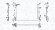 350213130100 MAGNETI MARELLI chladič motora 350213130100 MAGNETI MARELLI