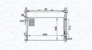 350213151700 MAGNETI MARELLI chladič motora 350213151700 MAGNETI MARELLI