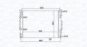 350213153500 MAGNETI MARELLI chladič motora 350213153500 MAGNETI MARELLI