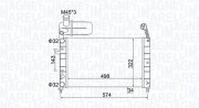 350213154400 MAGNETI MARELLI chladič motora 350213154400 MAGNETI MARELLI