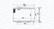 350213155400 Chladič, chlazení motoru MAGNETI MARELLI