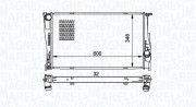 350213157500 MAGNETI MARELLI chladič motora 350213157500 MAGNETI MARELLI