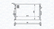 350213158700 MAGNETI MARELLI chladič motora 350213158700 MAGNETI MARELLI