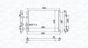 350213159100 MAGNETI MARELLI chladič motora 350213159100 MAGNETI MARELLI