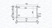 350213159900 MAGNETI MARELLI chladič motora 350213159900 MAGNETI MARELLI