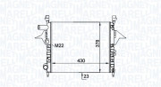 350213161200 MAGNETI MARELLI chladič motora 350213161200 MAGNETI MARELLI