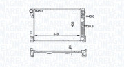 350213161300 MAGNETI MARELLI chladič motora 350213161300 MAGNETI MARELLI