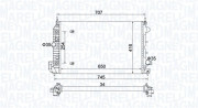 350213162500 MAGNETI MARELLI chladič motora 350213162500 MAGNETI MARELLI