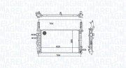 350213162900 MAGNETI MARELLI chladič motora 350213162900 MAGNETI MARELLI