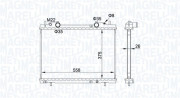 350213163900 MAGNETI MARELLI chladič motora 350213163900 MAGNETI MARELLI