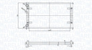 350213167700 MAGNETI MARELLI chladič motora 350213167700 MAGNETI MARELLI