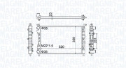 350213171100 MAGNETI MARELLI chladič motora 350213171100 MAGNETI MARELLI