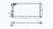 350213171400 MAGNETI MARELLI chladič motora 350213171400 MAGNETI MARELLI