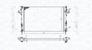 350213171900 MAGNETI MARELLI chladič motora 350213171900 MAGNETI MARELLI