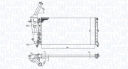 350213172200 MAGNETI MARELLI chladič motora 350213172200 MAGNETI MARELLI