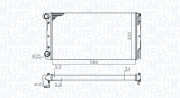 350213172000 MAGNETI MARELLI chladič motora 350213172000 MAGNETI MARELLI