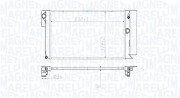 350213173100 MAGNETI MARELLI chladič motora 350213173100 MAGNETI MARELLI