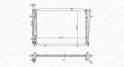 350213173300 MAGNETI MARELLI chladič motora 350213173300 MAGNETI MARELLI