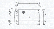 350213176600 MAGNETI MARELLI chladič motora 350213176600 MAGNETI MARELLI