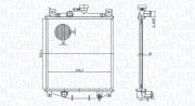 350213178400 MAGNETI MARELLI chladič motora 350213178400 MAGNETI MARELLI