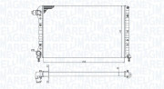 350213179000 MAGNETI MARELLI chladič motora 350213179000 MAGNETI MARELLI