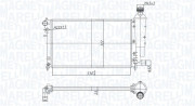 350213181300 MAGNETI MARELLI chladič motora 350213181300 MAGNETI MARELLI