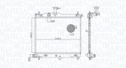 350213182900 MAGNETI MARELLI chladič motora 350213182900 MAGNETI MARELLI