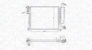 350213183400 MAGNETI MARELLI chladič motora 350213183400 MAGNETI MARELLI