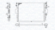 350213184100 MAGNETI MARELLI chladič motora 350213184100 MAGNETI MARELLI