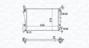 350213186700 MAGNETI MARELLI chladič motora 350213186700 MAGNETI MARELLI