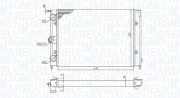 350213187300 MAGNETI MARELLI chladič motora 350213187300 MAGNETI MARELLI